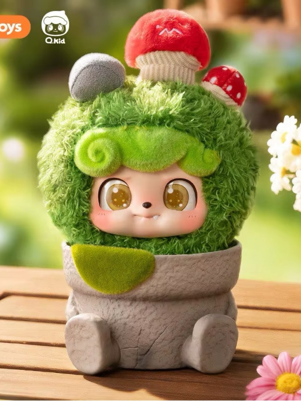 Jotoys Q.Kid Happy Garden Series Plant Plush Figure Bag Charm New Confirmed Moss